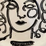 Original Paul Harmon Ceramic Plate/ Art (formerly owned by Nanci Griffith)