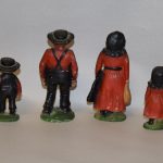 Rare Cast Set of 4 Amish Figures