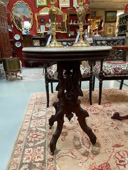 Marble Top Oval Table