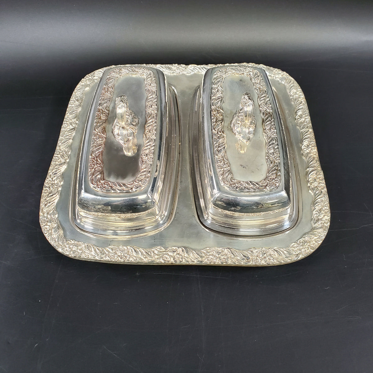 Elegant Double Butter Dish