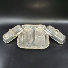 Elegant Double Butter Dish