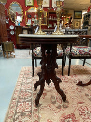 Marble Top Oval Table