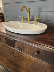 Antique French Chest Bath Vanity with sink