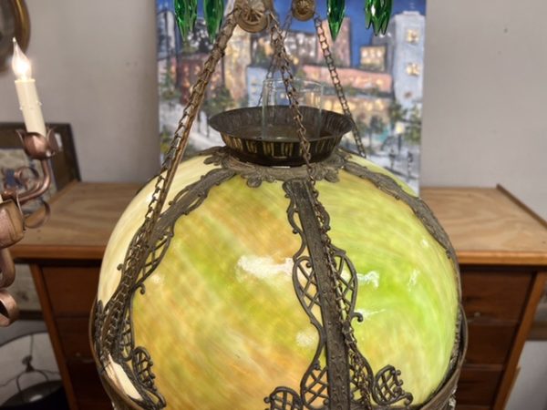 Antique Victorian Hanging Lamp