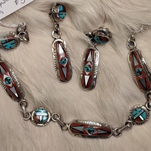 Zuni Bracelet and Earrings