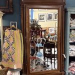 Antique Mirrored Wardrobe French Linen Press
