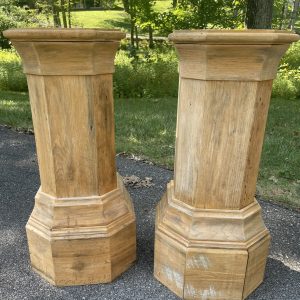 Pair of Early 1800’s White Pine Pillars