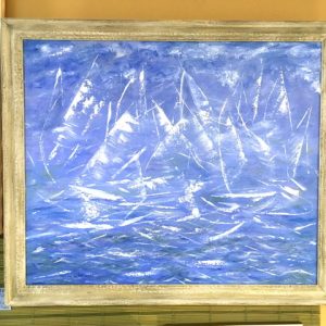 Breezy Blue Abstract Painting