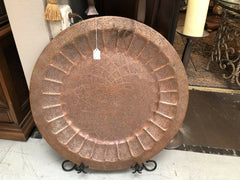 Large copper platter