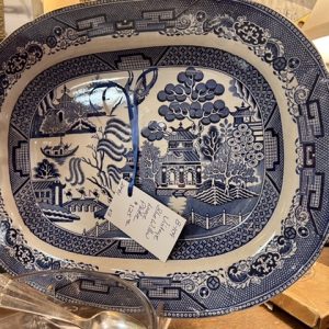 Vintage Blue Willow Large Platter