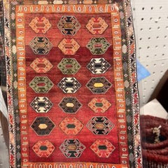 Qashaqi Persian Rug Unique Design