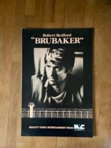 BRUBAKER 1980 MOVIE POSTER – UNFRAMED