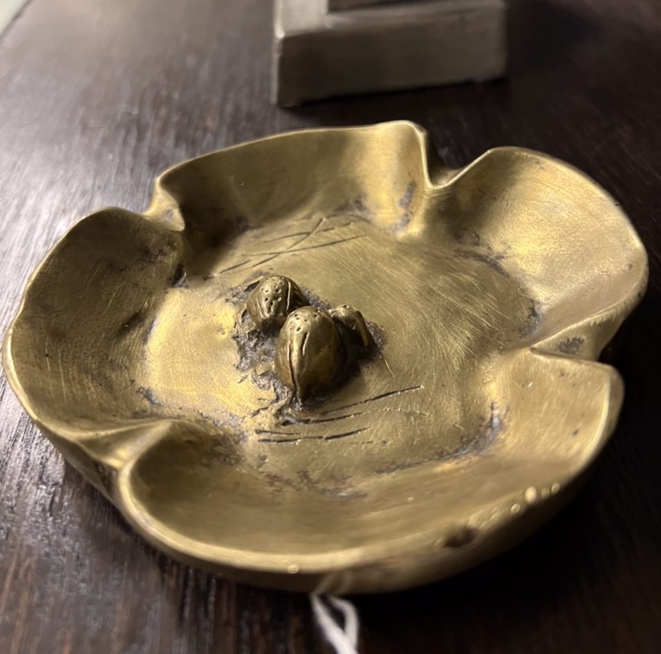 Art Nouveau Brass Tray