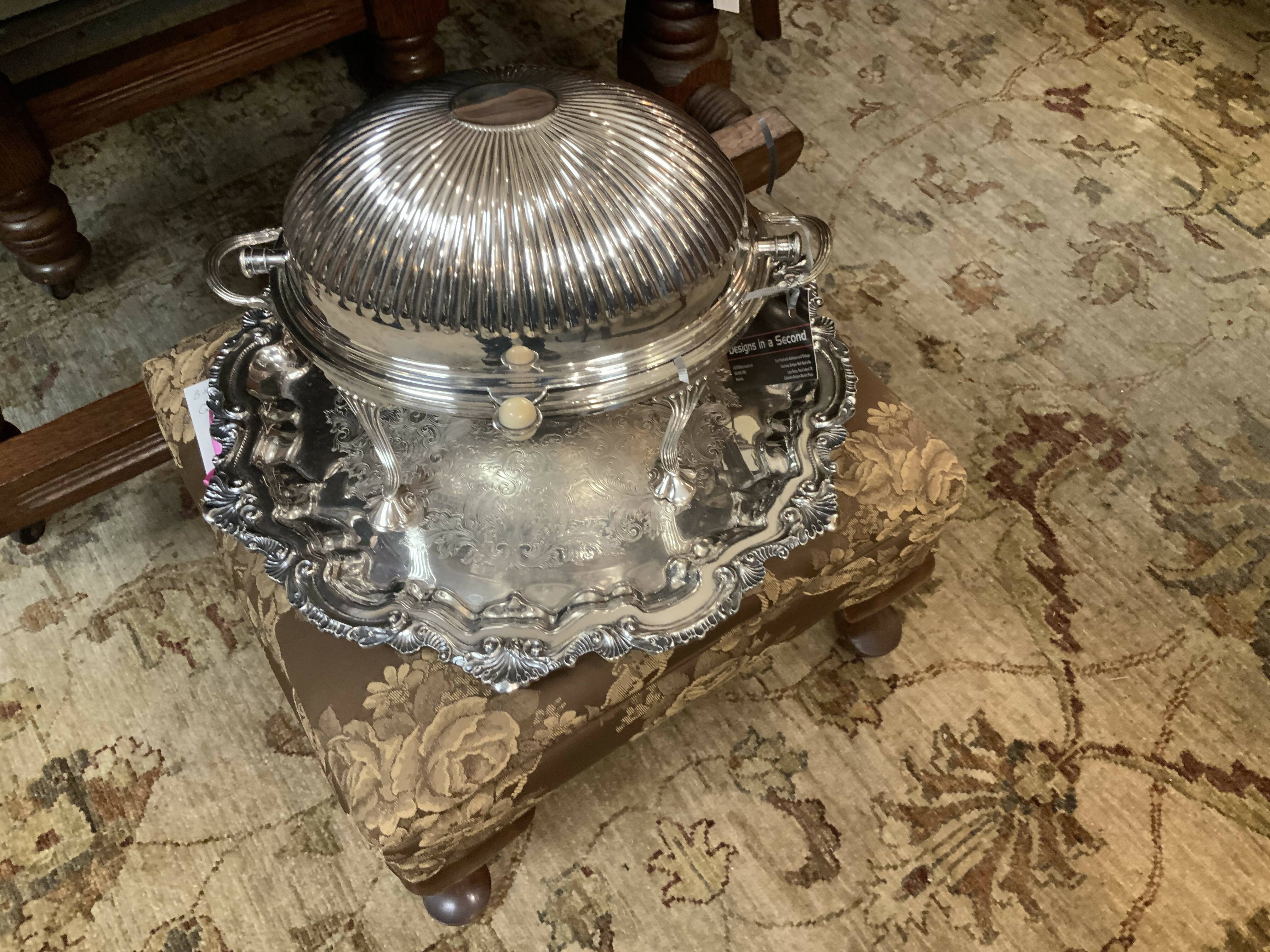 Silver Plate Domed Serving Piece