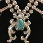 Sterling and Turquoise Squash Blossom