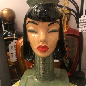 1940’s Egyptian Lady head vase by Dorothy Kindell (signed)