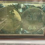 Large Vintage Planisphaerium Terrestre Preserved Framed Map