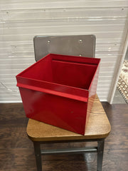Painted Red Storage Box