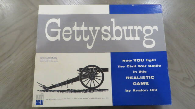Original 1958 Avalon Hill Gettysburg War Game