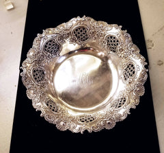 Tiffany Sterling Silver Ornate Center Bowl