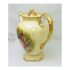 Aynsley Fruit Orchard Coffee Pot with Gold Trim