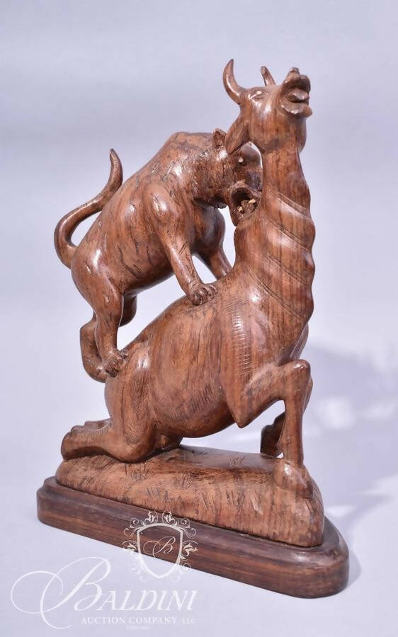 HAND CARVED WOODEN ANIMALS