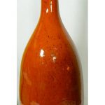 North Carolina Pottery Bottle Vase AR Cole