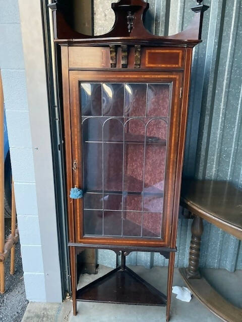 ANTIQUE CORNER CABINET