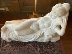 SOLID MARBLE RECLINING LADY