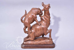 HAND CARVED WOODEN ANIMALS